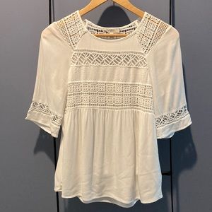 Pale Sky Crochet Top (Stitch Fix)
